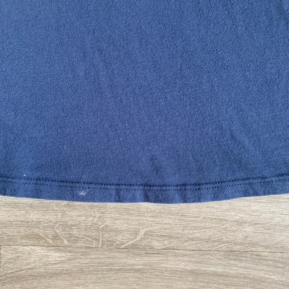 NFL New England Patriots XXL T-Shirt V-Neck Jersey Tee Navy Red 100% Cotton - Picture 5 of 6